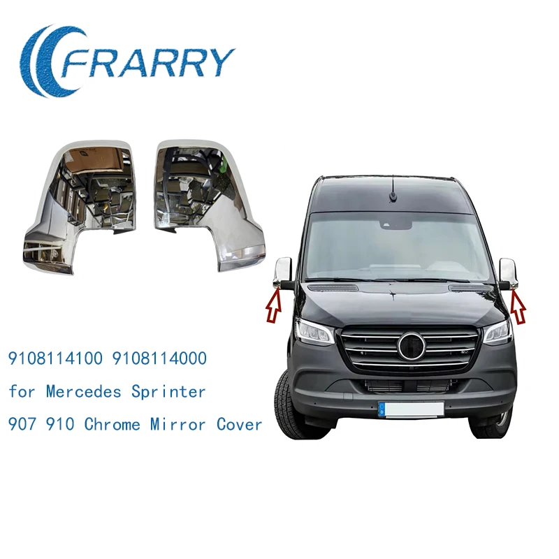 

FRARRY - Auto Parts Exterior rearview mirror Left Right Compatible With Mercedes Sprinter 907/910 Series 9108114100,9108114000