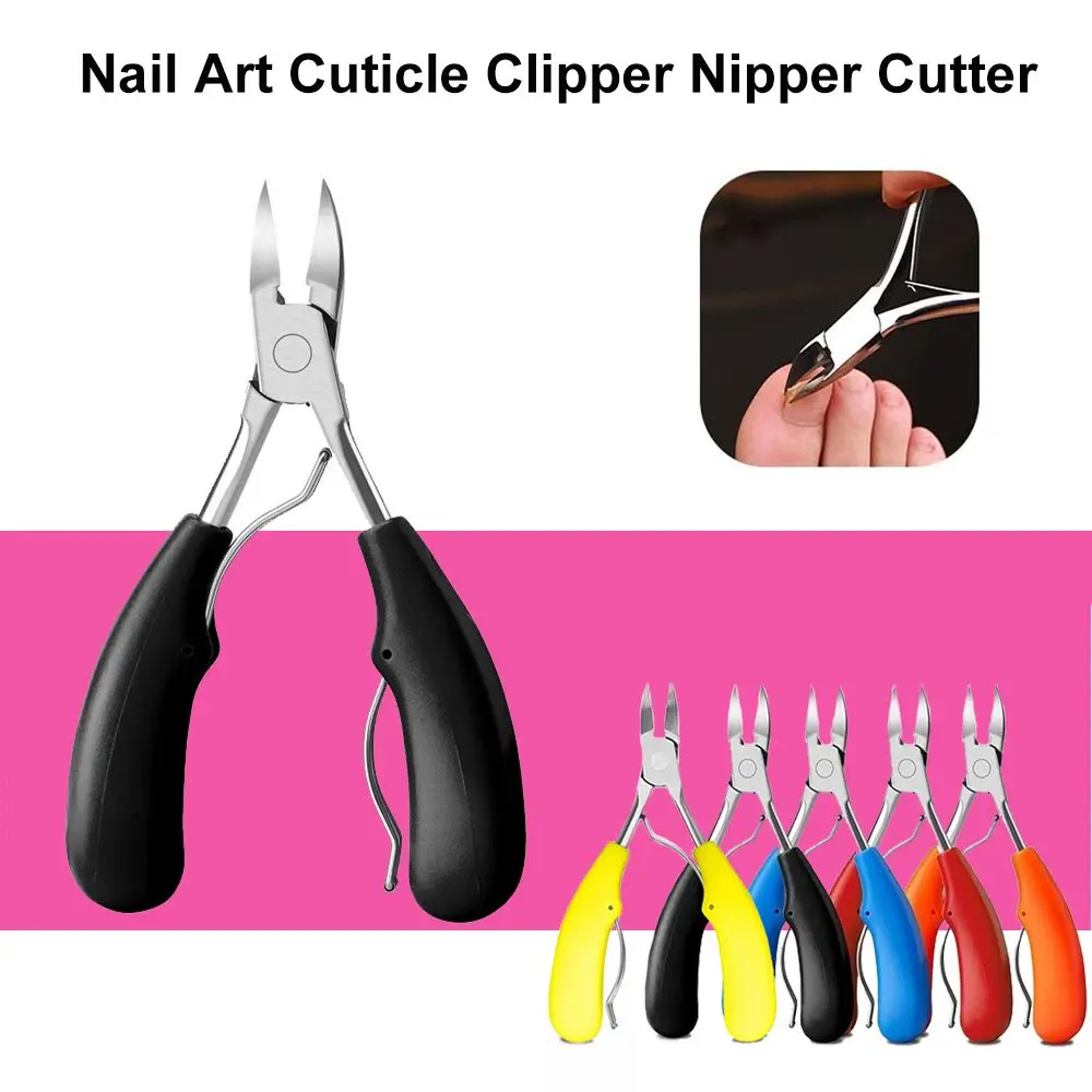

Rubber Handle Trimmer Nail Clipper Edge Cutter Nail Art Care Scissor Nail Cutter Callus Shavers Nail Cuticle Nippers
