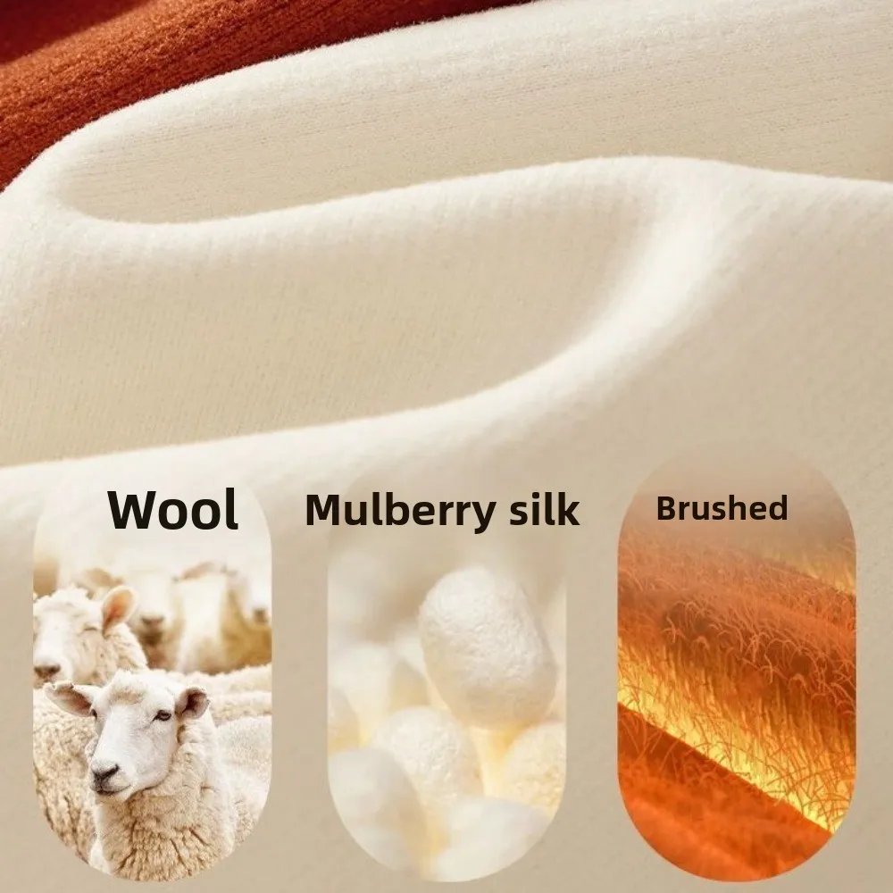 

Slim Fit Seamless Thermal Vest Pullover Warm Camisoles Tank Top with Fix Pads Intimates Wool Warm Undershirts Autumn Winter