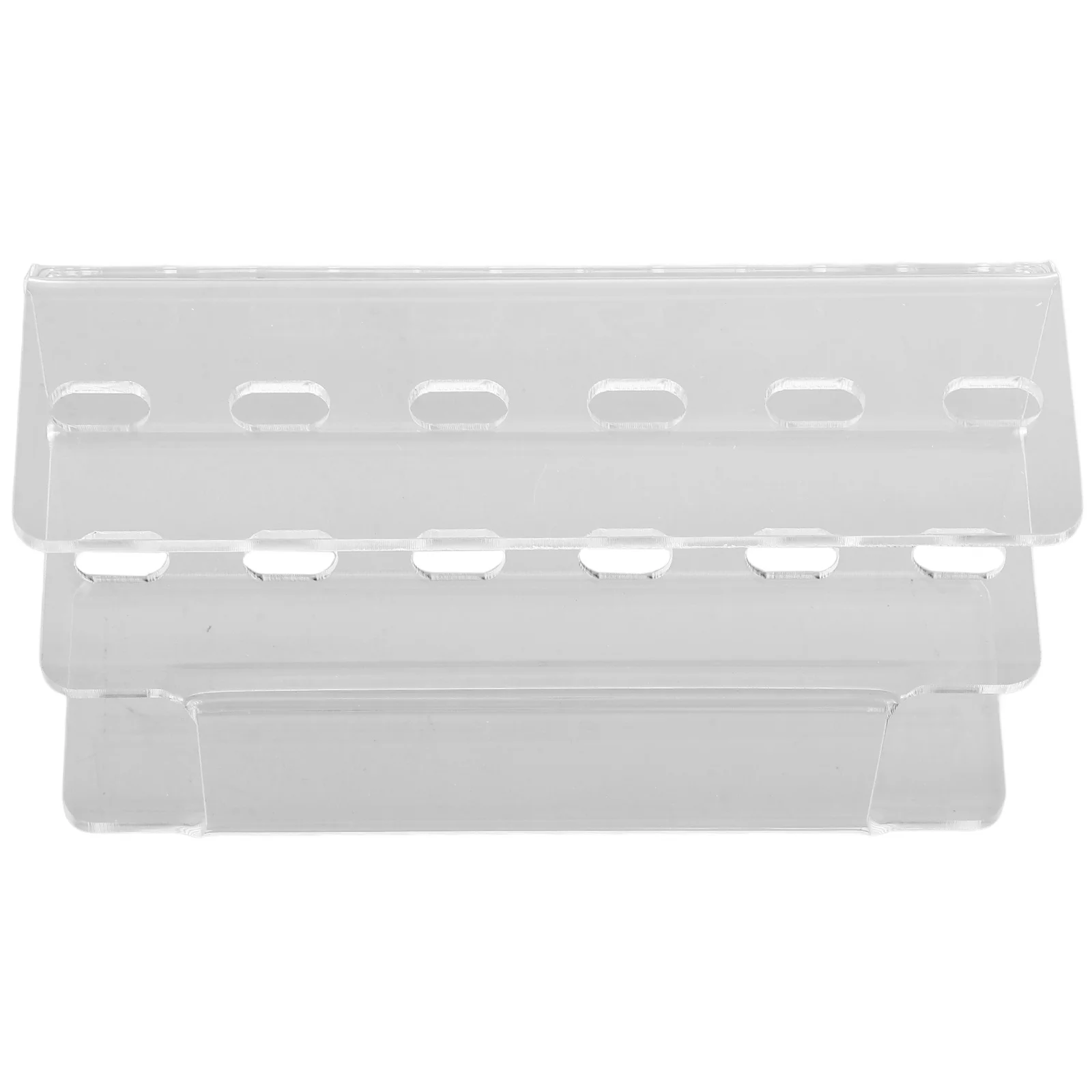 

Clear Acrylic 6-Hole Tweezer Organizer Stand Lash Extension Holder Compact Makeup Tools Storage Display Shelf Tweezer Holder