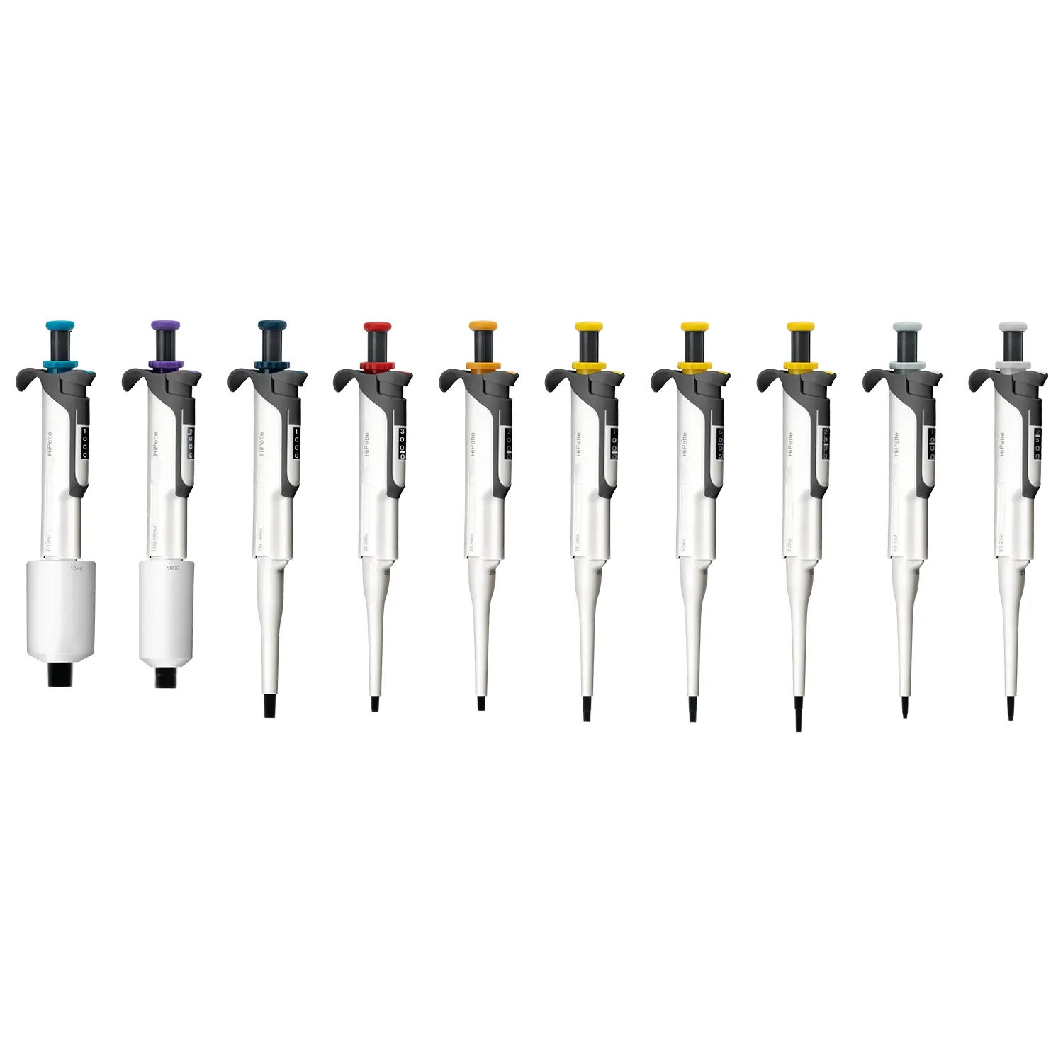 IKEME 1-10ml Single-Channel Pipettor Adjustable Variable Volume 100-1000ul Plastic Micropipette Plastic Pipette Tips for Lab