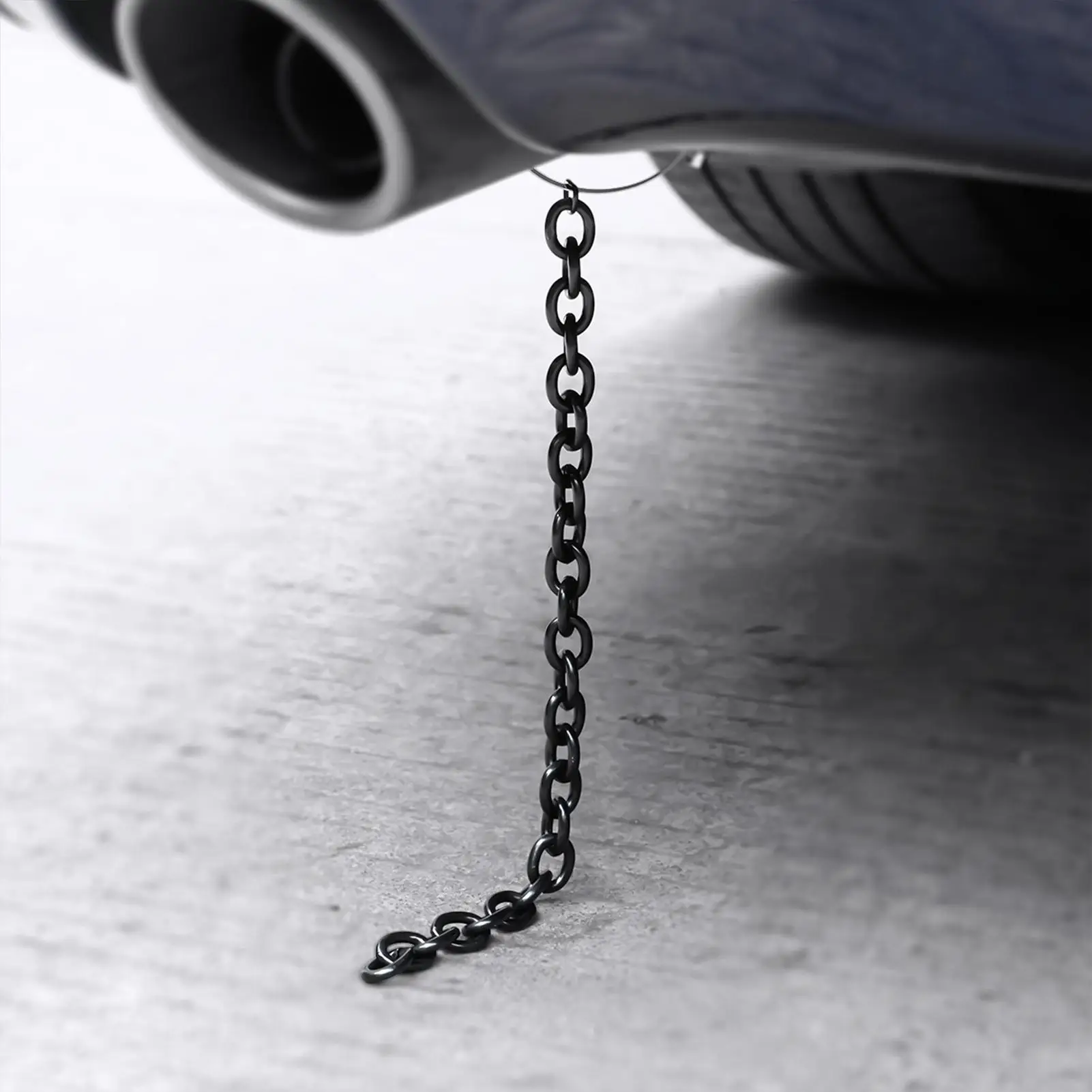 Heavy Duty Anti Static Car Grounding Strap Wear-Resistant Metal Chain to Discharge Electricity, Prevents Shocks for car Drivers