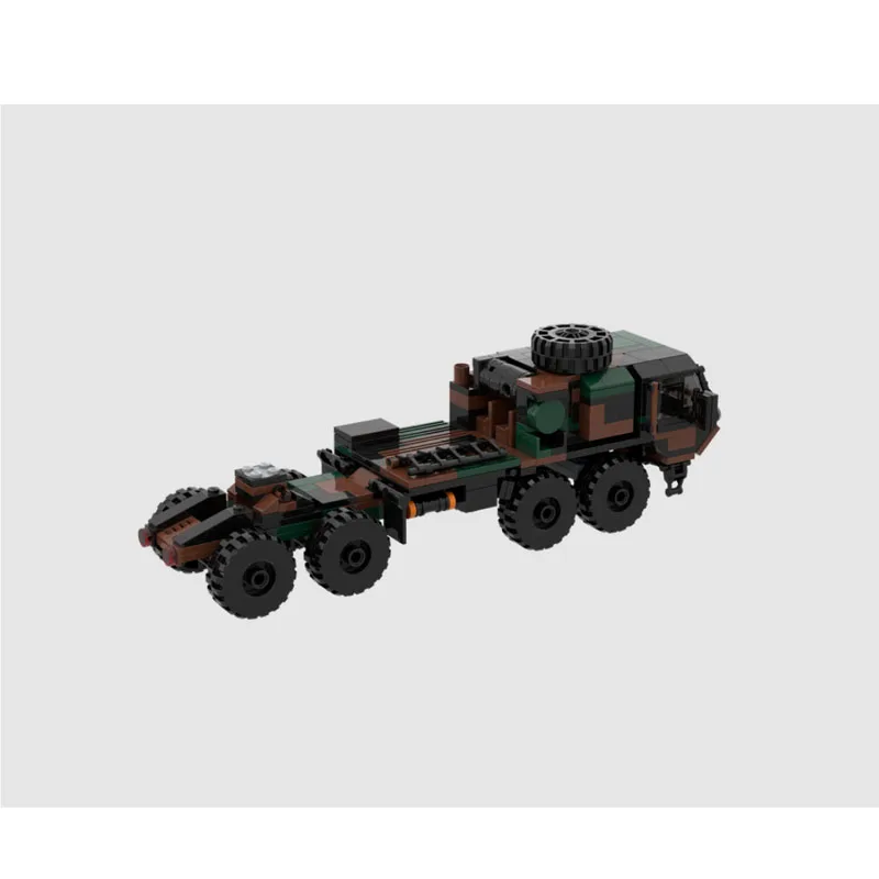 

MOC-206576 New Military Transport Tank Truck Missile Building Block Model, 1361 Parts, Boys' and Children's Birthday Toy Gift