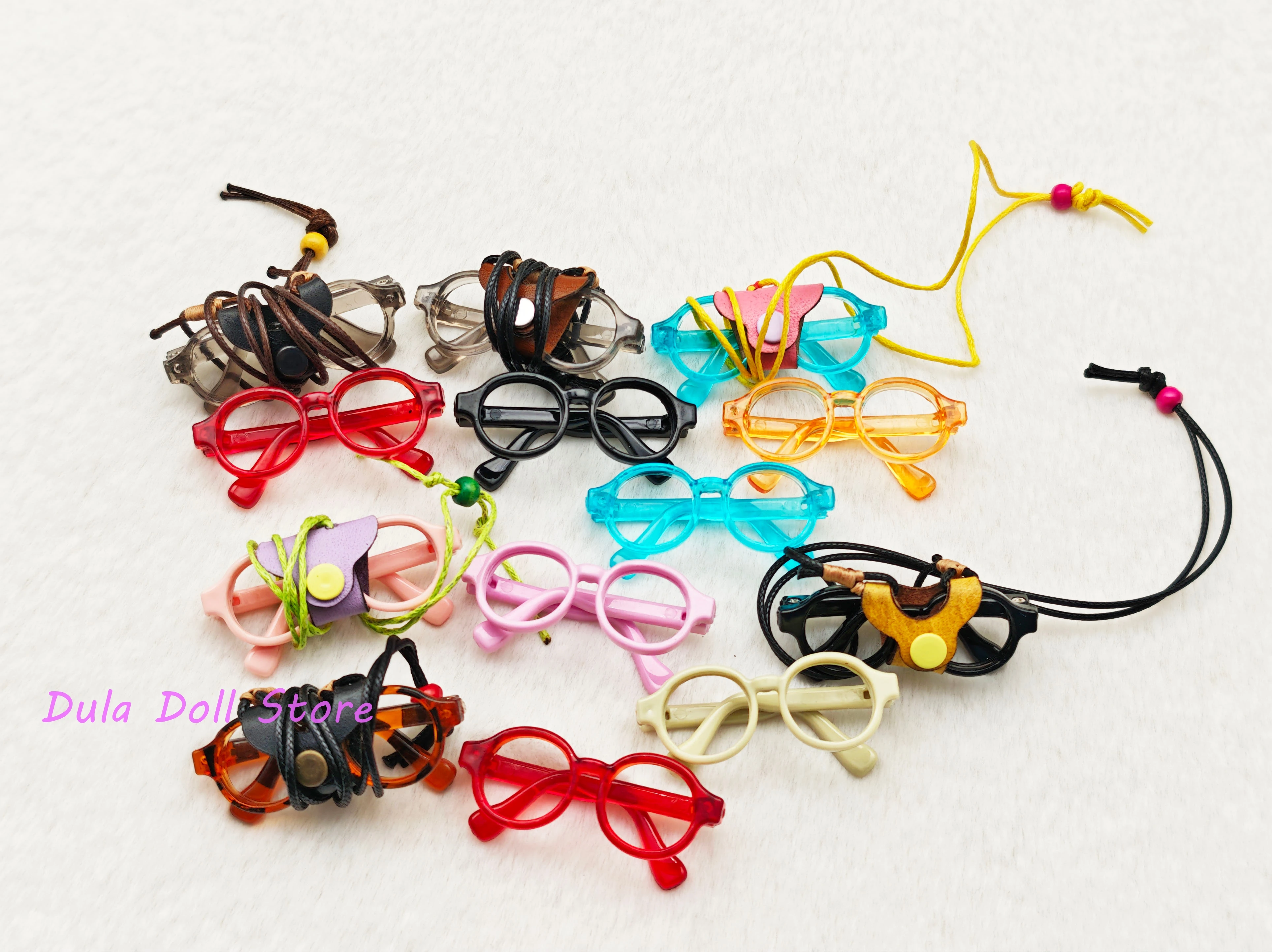 

2026 Dula Doll Кожаный разноцветный кулон-очки для кукол Blythe, Landoudou, Landazz, ob24, ob22. Аксессуары для кукол.