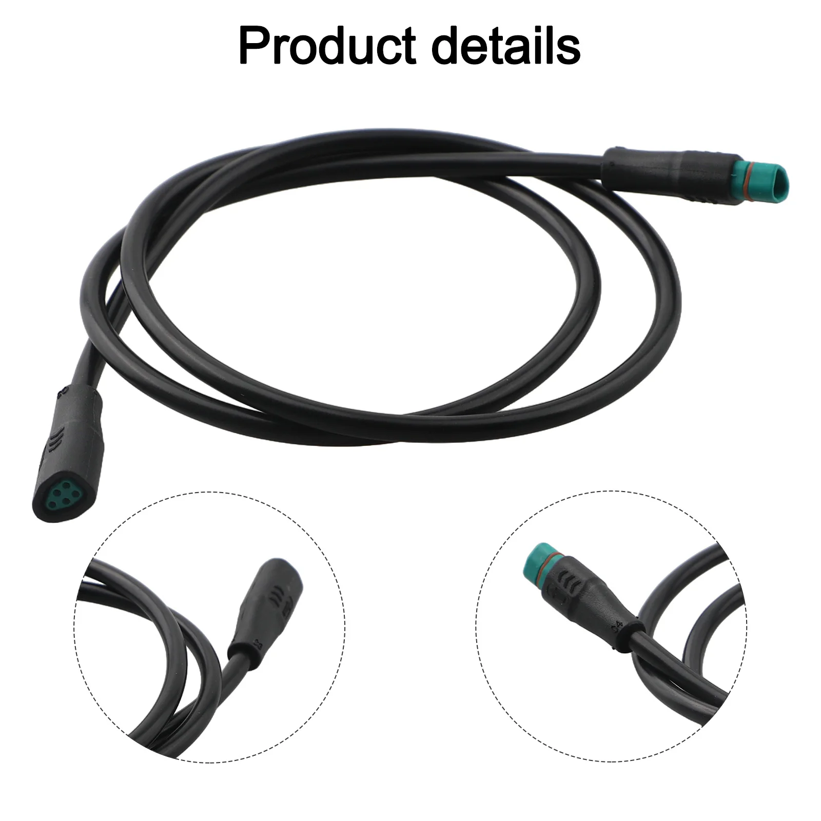 For Electric Bike Electric Bike Display Cable Wet Weather Use Outdoor Conditions 660mm Abs Material Extension Cable