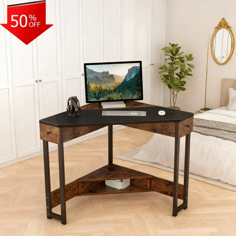 

Cheap Gamer Table Tabletop Desktop Integrated Shelving Bed Room Offices Working Stations Bureau Gamers Penteadeira Furniture