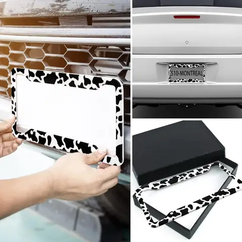 10 पीस गाय प्रिंट कार एक्सेसरीज़ सेट गाय फ़्लफ़ी प्लश स्टीयरिंग व्हील कवर शिफ्ट कवर हैंडब्रेक पैड कप सीट बेल्ट पैड ब्रेस 6 best sales स्टीयरिंग व्हील कवर सेट - №3