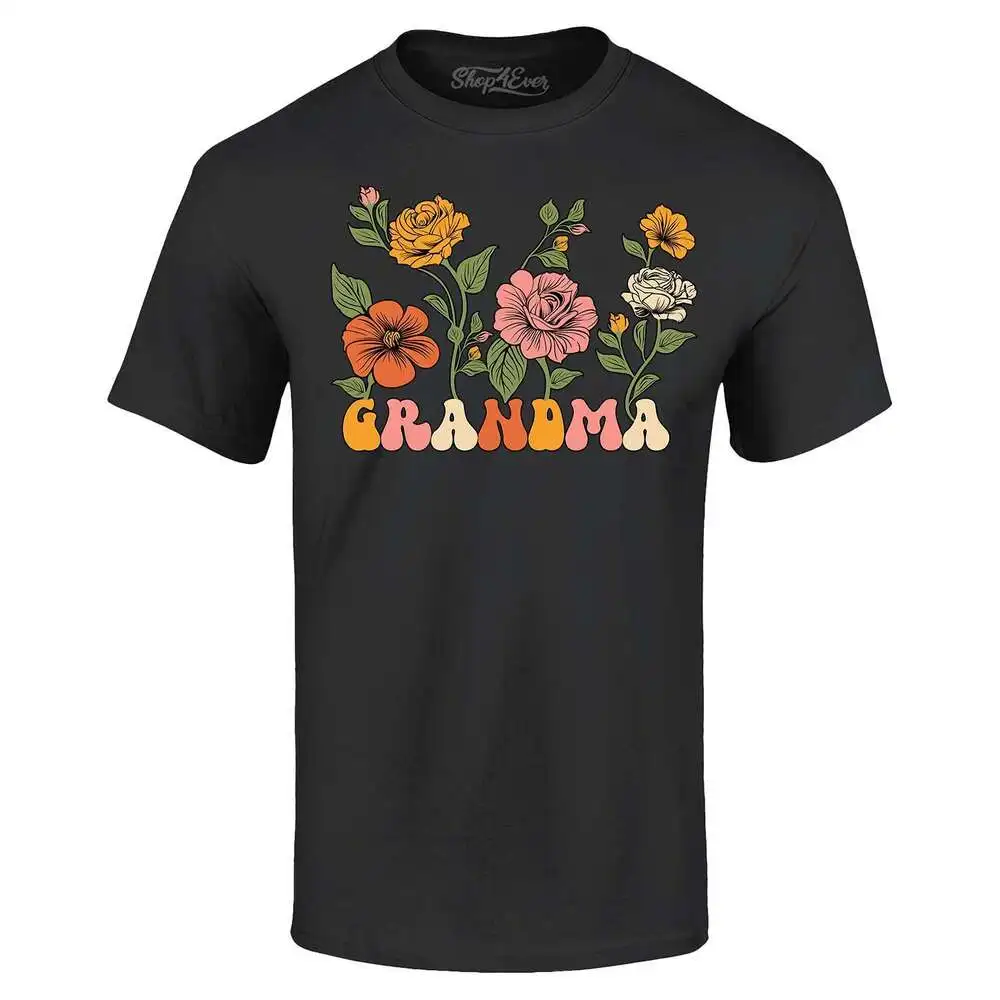 Grandma Floral Flowers Retro Aesthetic Gma T-shirt  ShirtLuxury oversized