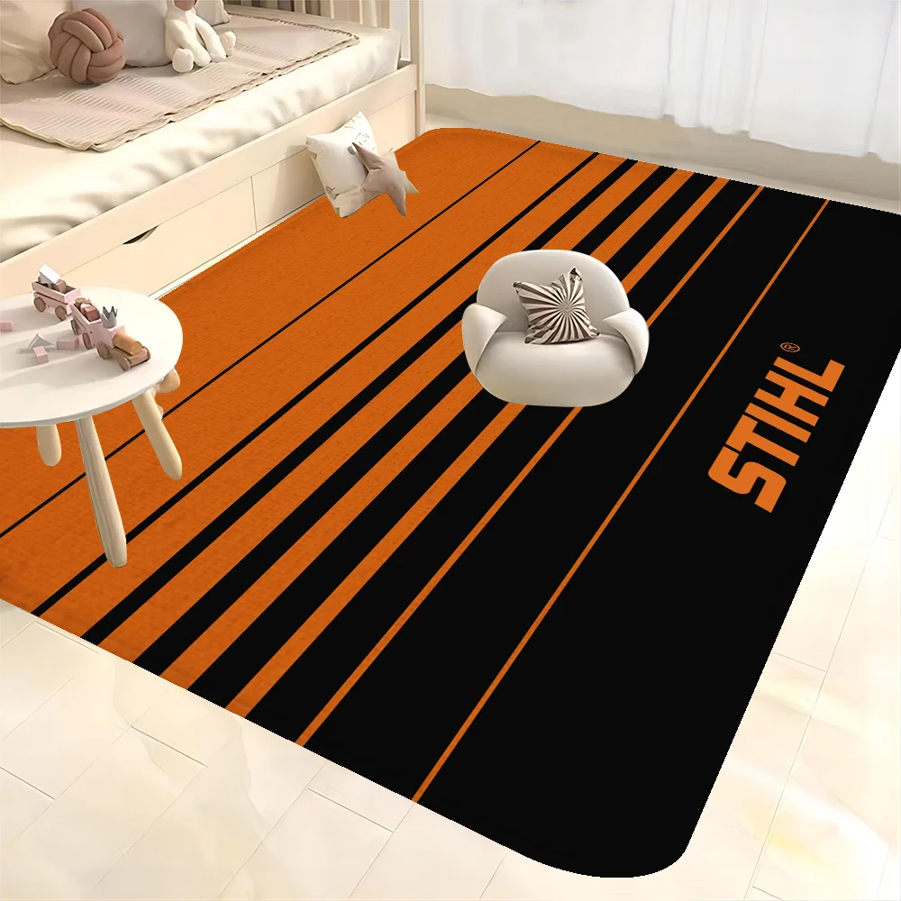 

Stihl Logo Printed Door Mat Washable Non-Slip Living Room Sofa Chairs Area Mat Kitchen Bedside Area Rugs