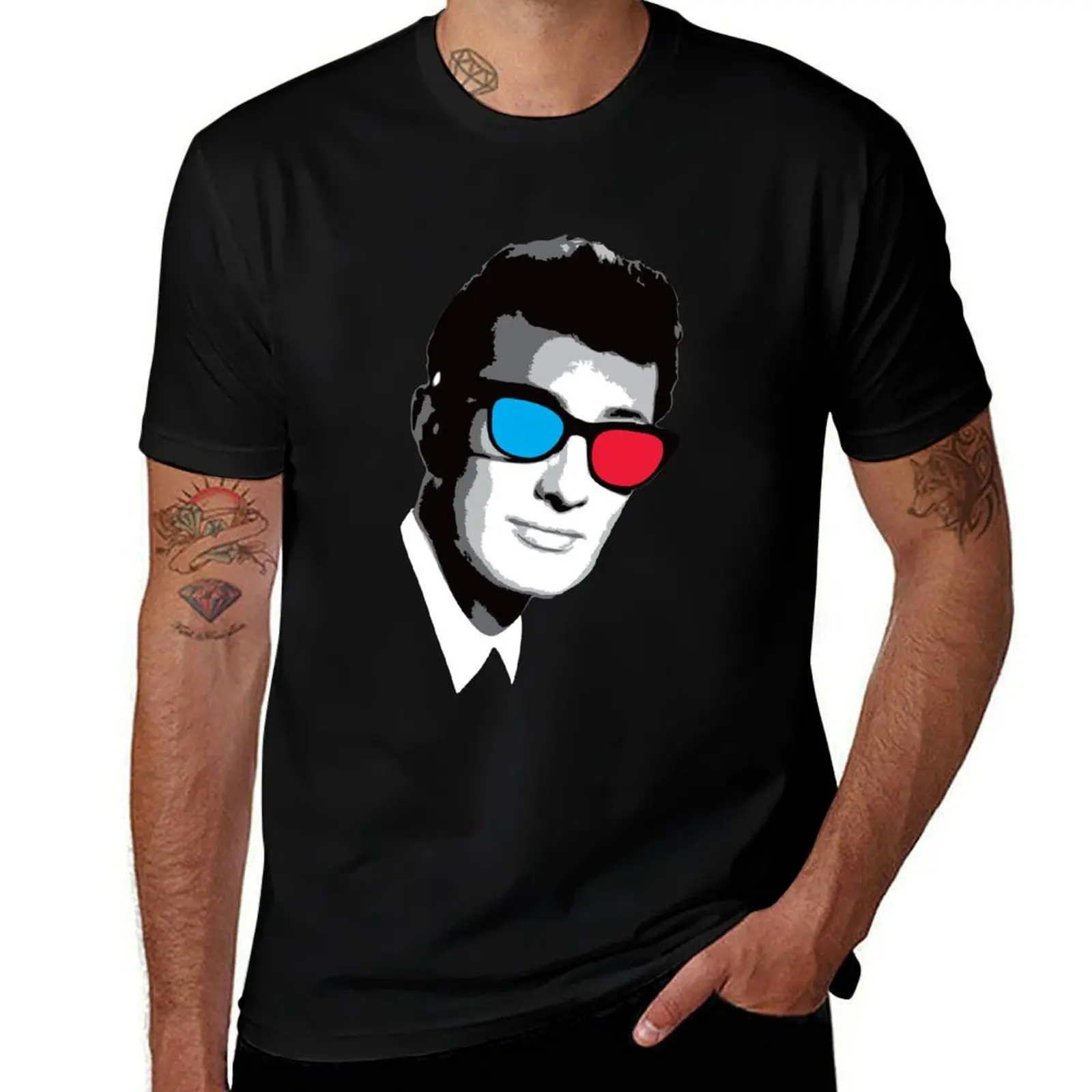 Buddy Holly 3D Glasses T-Shirt hippie clothes quick-drying custom t shirt clothing for men