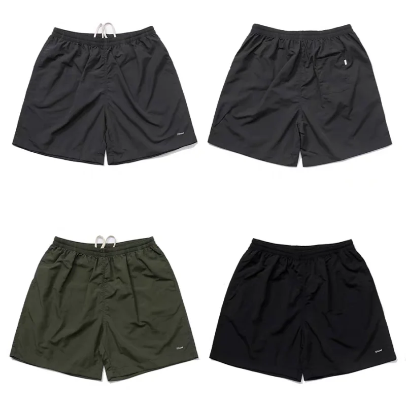 Men's Quick Dry Shorts JJJJound Elastic Waist Drawstring Back Pocket Casual Sports Beach Shorts