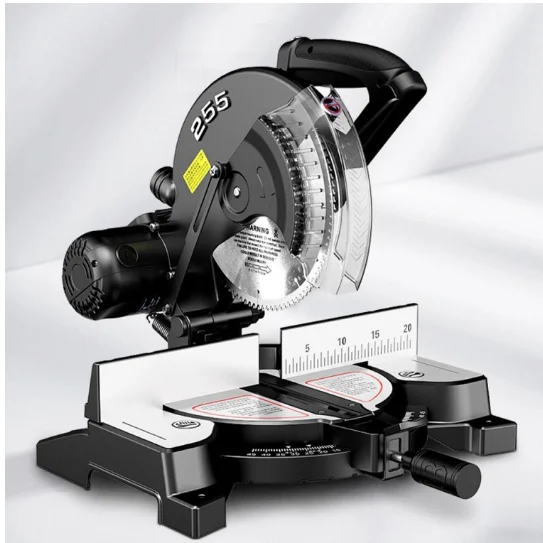 High Quality Professional Grade Electric 45 Degree Double Bevel Angles Measuring Compound Cut off Machine for Metal Cutting 220V