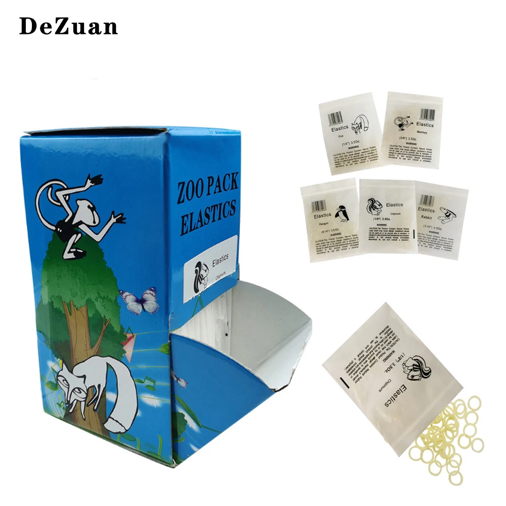 ZOO Pack 5000pcs Dental Rubber Bands Latex Orthodontic Elastics Braces Elastic Ties 3.5oz