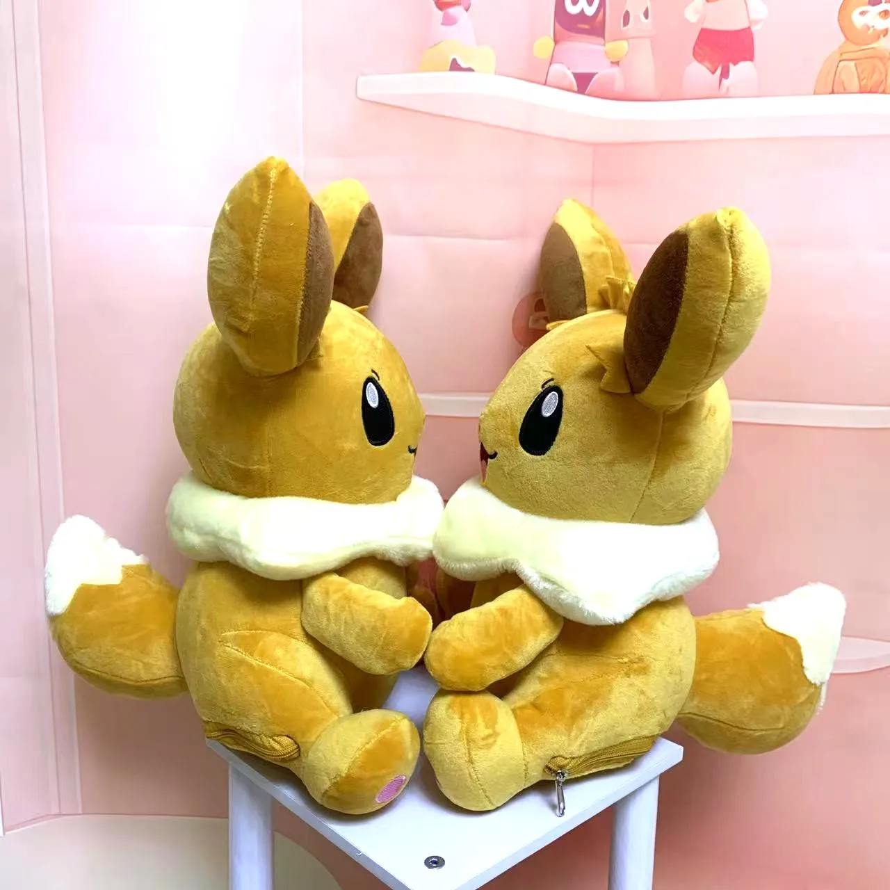 Hot 30 cm Pokemon Eevee Veranderend Ei Omkeerbare Pluche Pop Kussen Cartoon Kawaii Anime Elf Eevee Knuffel Verjaardagscadeau voor kinderen