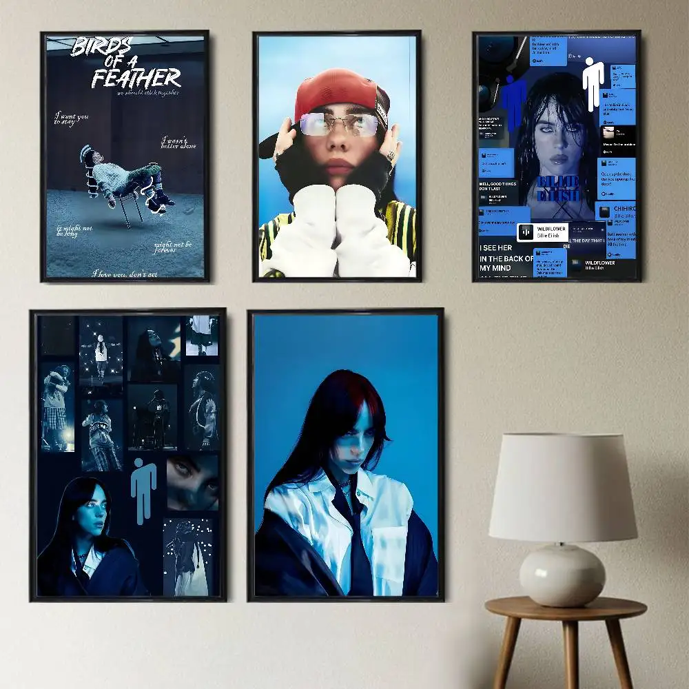 

Birds Of A Feather Wildflower Billie Eilish Poster HD Art Sticky Wall Waterproof Home Living Bedroom Bar Aesthetic Decoration