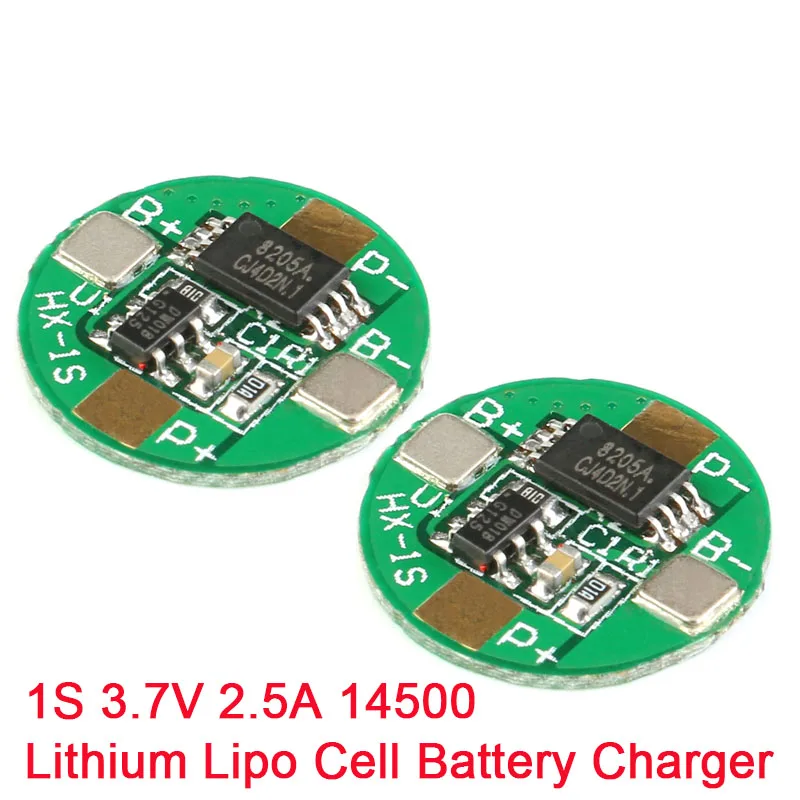 2Pcs 3.7V 18650 Protection Board 3.7V 1S 2.5A BMS PCM PCB Battery Protection Board For 3.7V Li-ion lithium Battery Cell Pack