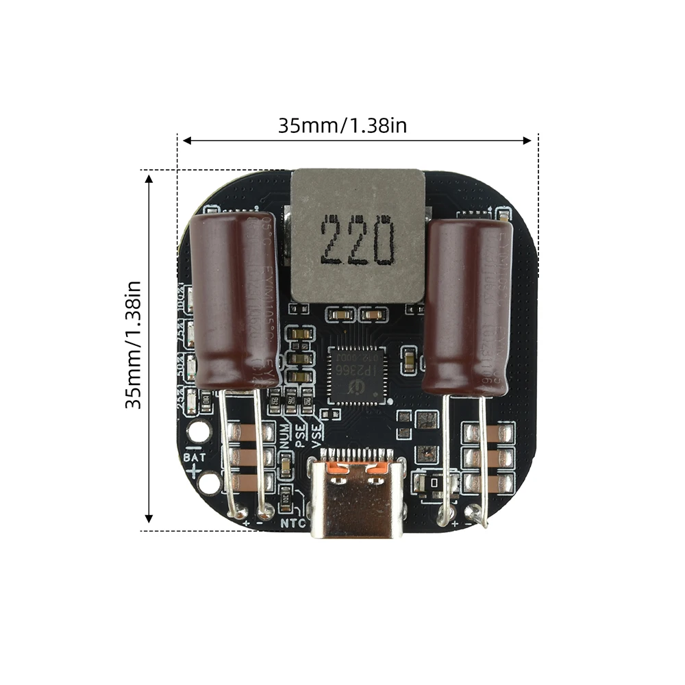 IP2366 2-6S PD140W Schnelllade-Modul Buck-Wandler Lithium-Ionen-Akku Lade- und Entlade-Hochleistungsplatine – Detail 13