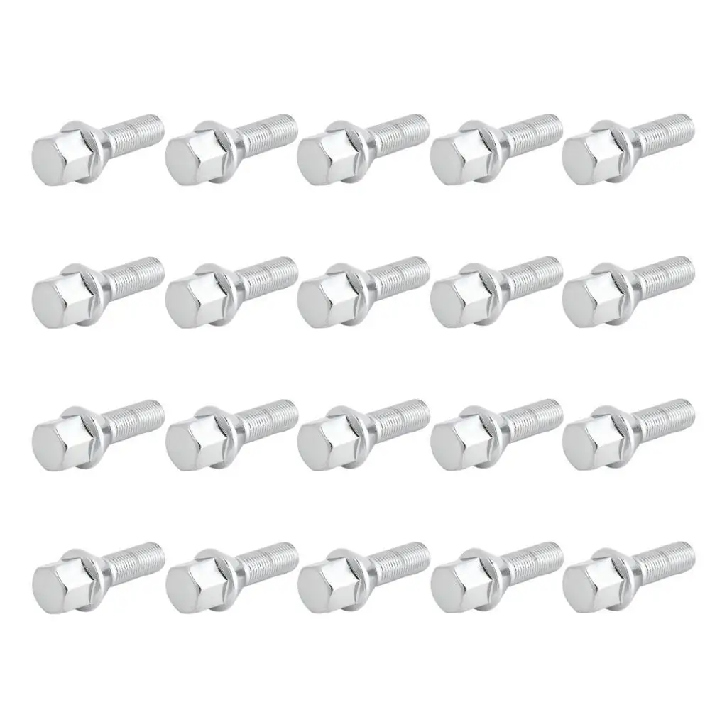 20Pcs Vehicle Wheel Lug Bolts 611-005 M12x1.25 6511051AA 53182366 for Chrysler 200