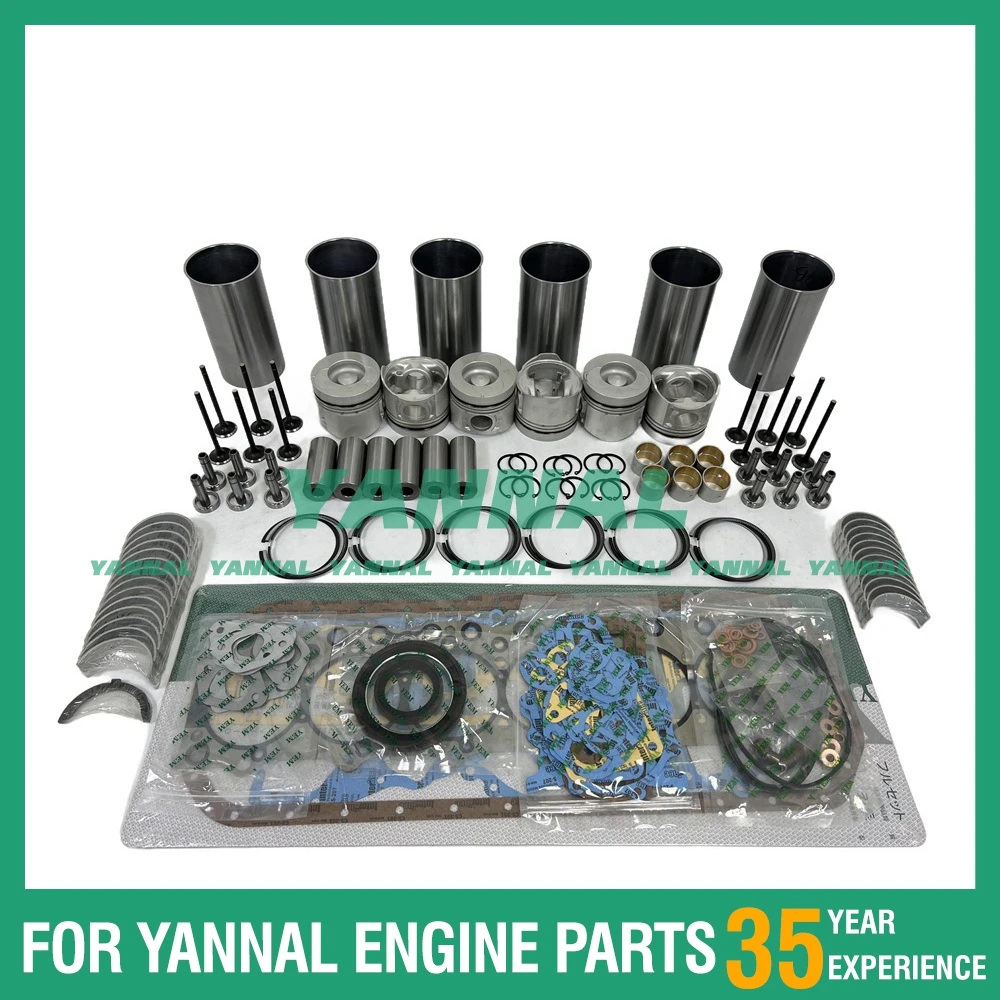 

Комплект для капитального ремонта 6BG1 6BG1T, подшипники распредвала и поршневые смазочные устройства для двигателя Isuzu SH215X-2, экскаватора IHI EX125WD