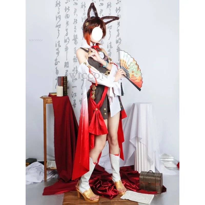 SN88 Tingyun Anime Game Honkai: Star Rail Cosplay Costume Clothes Wig Shoes Uniform Cosplay Xianzhou Alliance Halloween Part%#2@