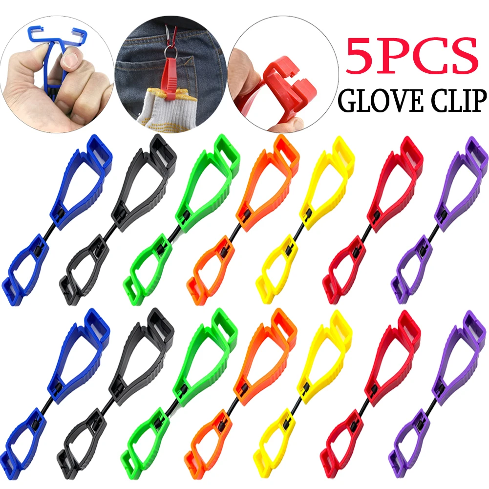 Glove Clip Hanger Plastic Safety Work Gloves Clamp Multifunctional Non Slip Practical Portable Durable Outdoor Work Tools