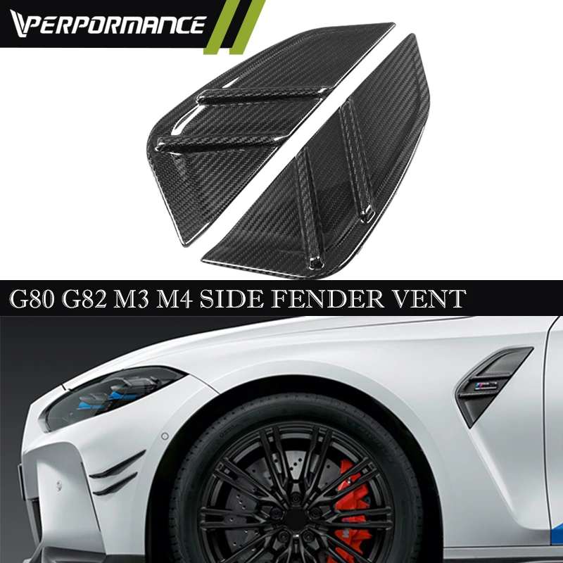 2021+ G80 M3 G82 M4 MP Style fender ducts vents replacement G80 G82 dry carbon fiber side fender Vent air vents