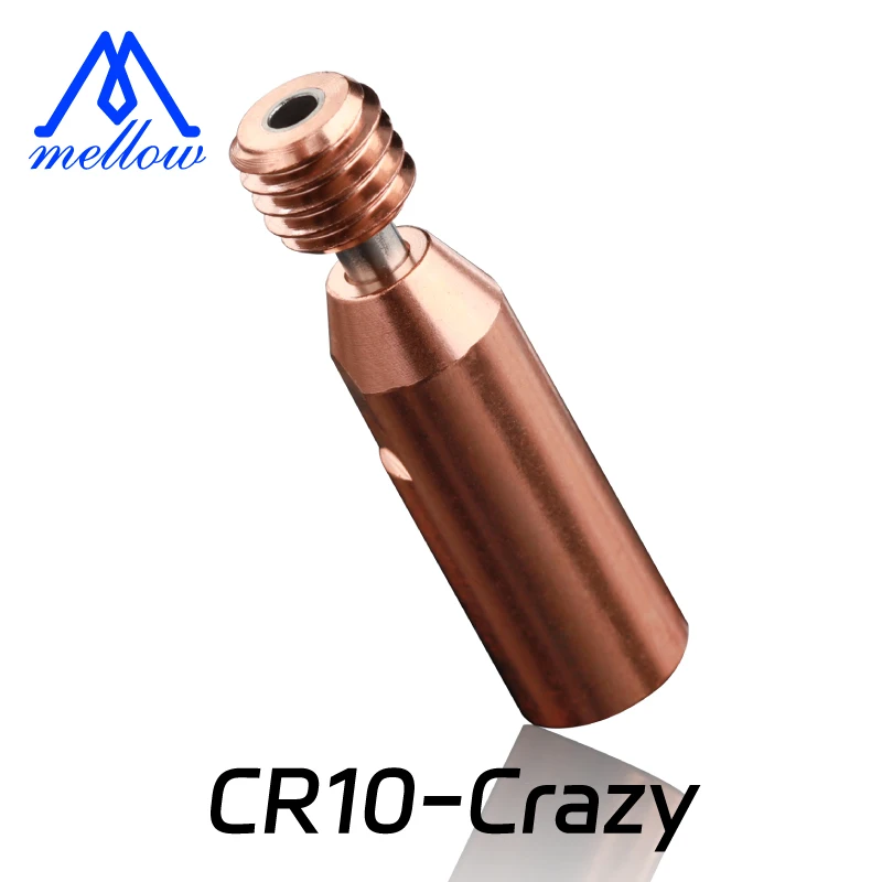 Mellow  CR10-Crazy Heat Break Throat For Ender 3 V2 Ender 5 CR-10S Pro Hotend For 3D Printer All Metal Bi-metal