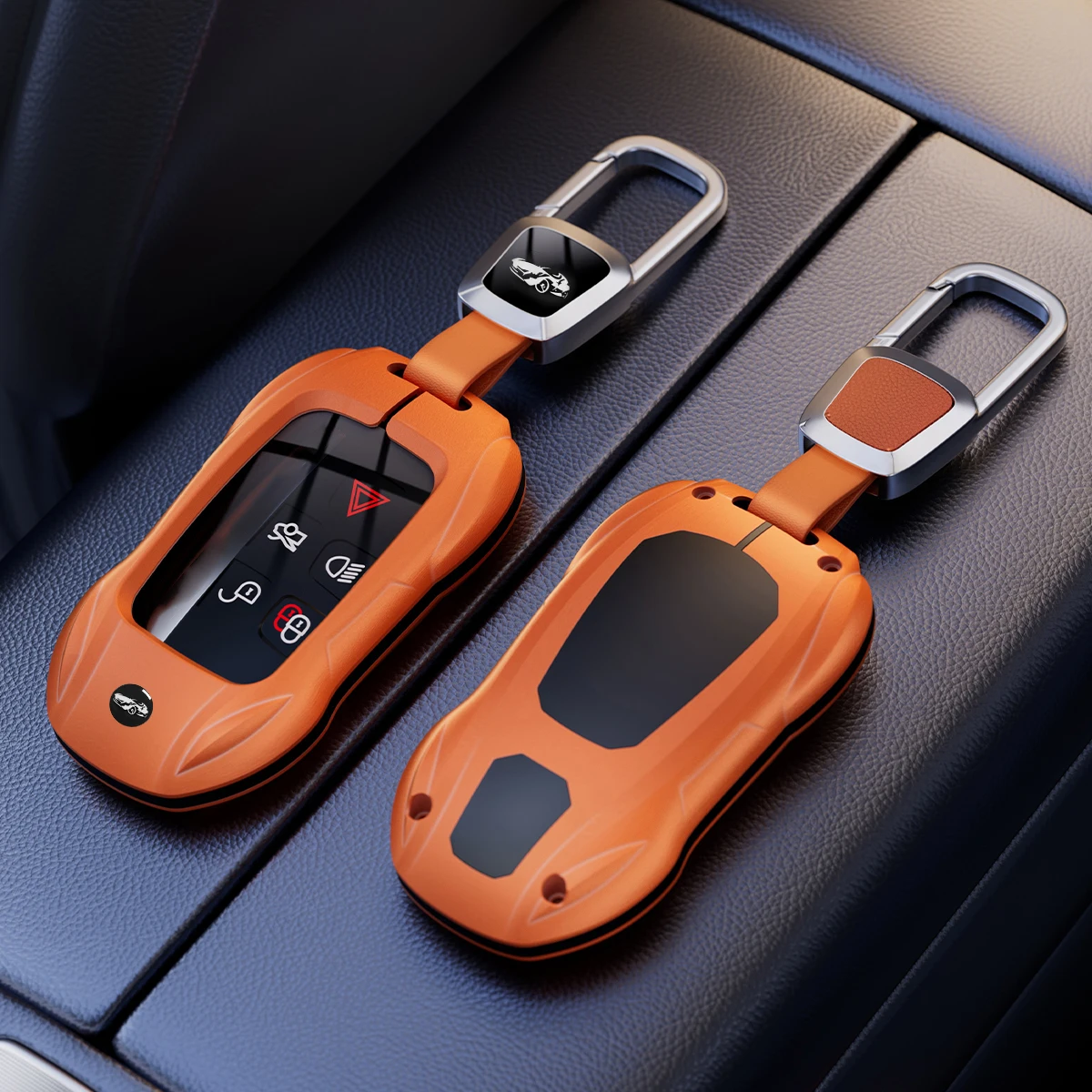 Funda para llave de coche, cubierta Fob para Land Rover Range Rover Sport Evoque Freelander Velar Discovery 4 LR2 LR4 para aguar XE XJ XF XJL