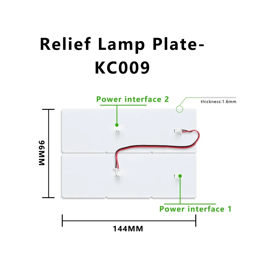 Für Bambu Lab kc009/kc010 lithophan Led Panel Hintergrundbeleuchtung Bord Kit 96/192x144mm PLA CMYK lithophan Bundle DIY Modell 3D Drucker
