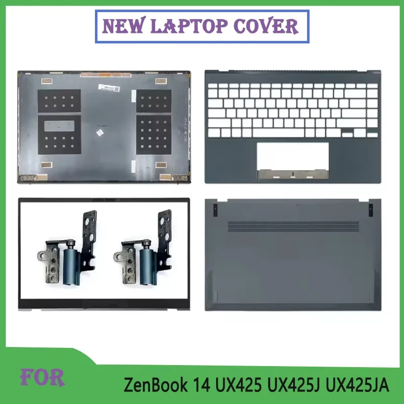 New For ZenBook 14 UX425 UX425J UX425JA U4700J Laptop Shell LCD Top Case/Back Cover/Front Bezel/Hinges/Bottom Case