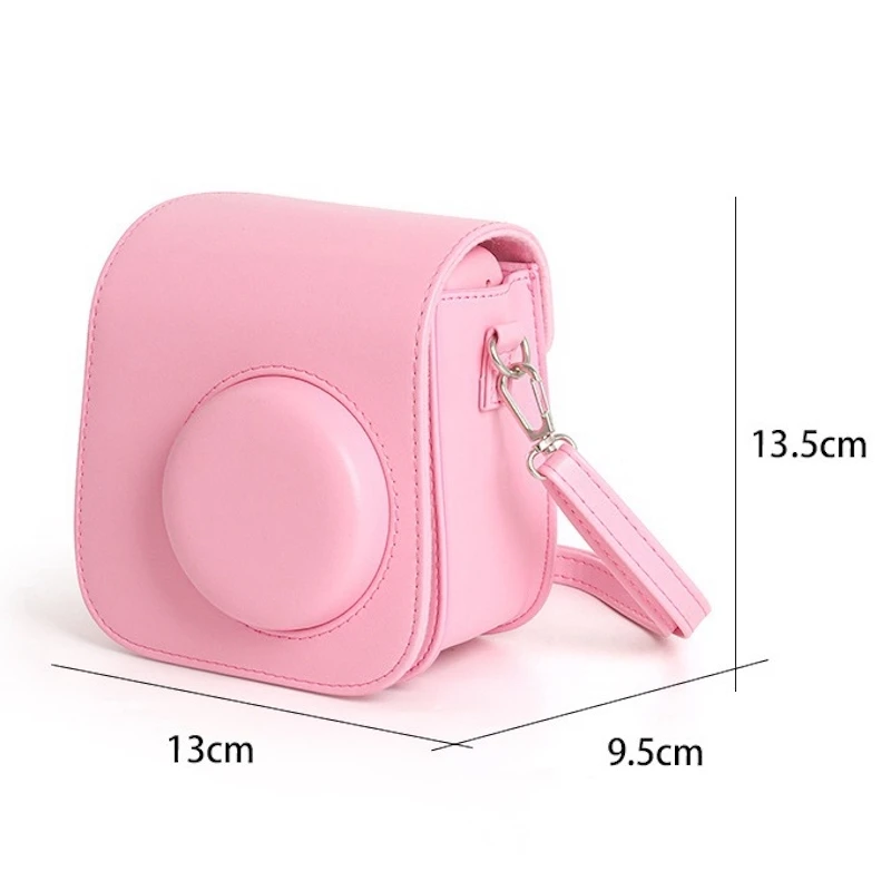 Instax Mini SE PU Leather Camera Case Soft Protective Case with Strap CAA63