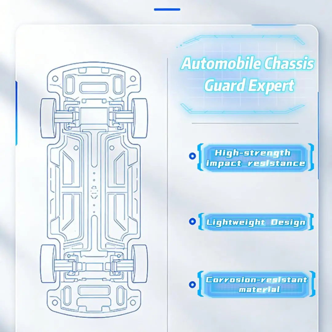 Image 7: Accessoires de protection de châssis pour véhicules électriques intelligents en acier au manganèse et alliage aluminium-magnésium pour AITO M7