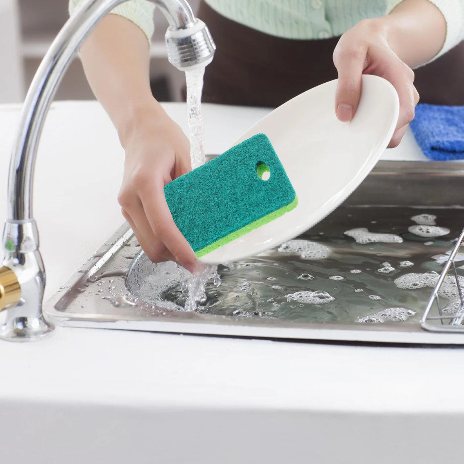 

12pcs Kitchen Sponge Scrub Sponges For Cleaning Dish Washing Sponge Pad Household Cleaning Supplies Scrub Pads Sponges For