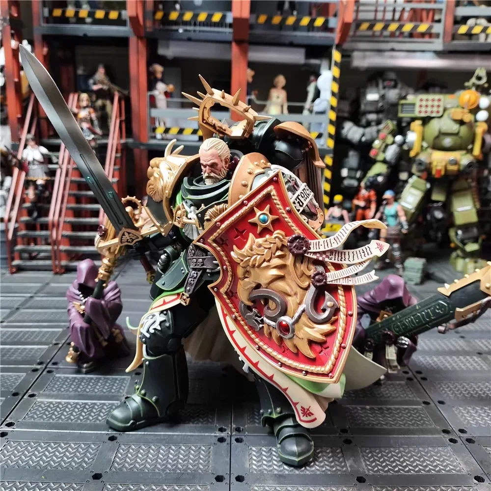 Na Stanie JOYTOY Warhammer 40k 1/18 Dark Angels Primarch Lion Jonson Anime Figurka Model Zabawki Kolekcja Ozdoby Prezenty