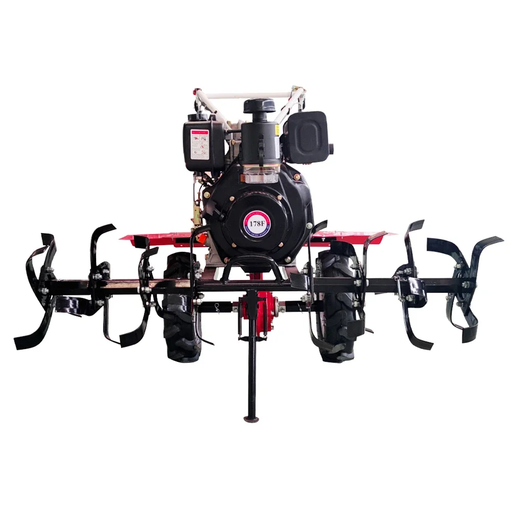 Chinese Top Quality Eaglepower 10HP Multi-Function Mini Power Tiller Cultivator Engine 178F Rotary Tiller