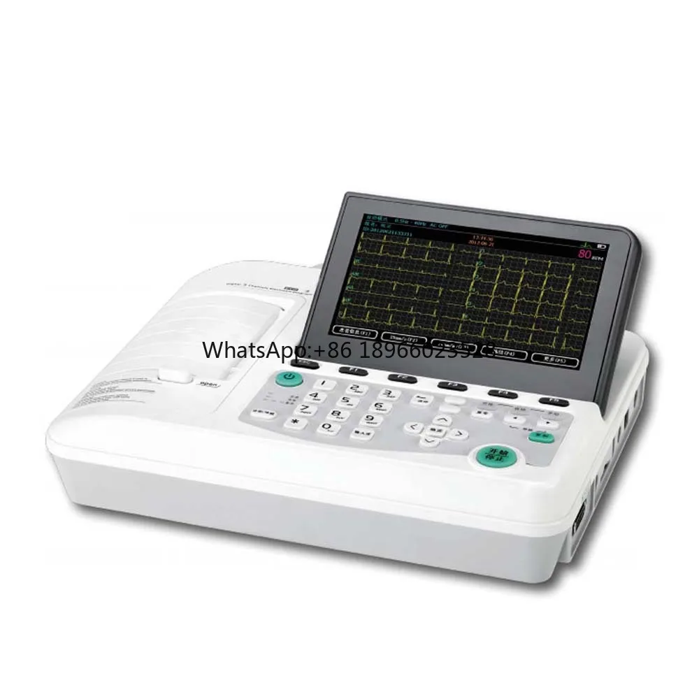 Cheap Price Portable Electrocardiograph Ecg Machine 3 Channel Ecg Machine for Hospital Clinic