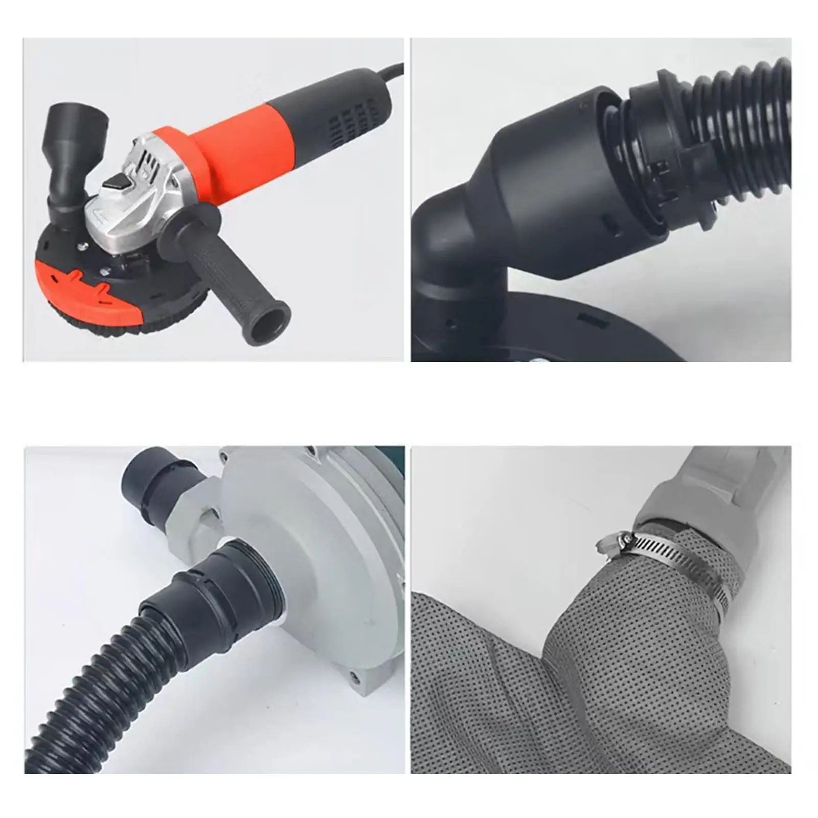 

Angle Grinder Protective Cover Versatile Professional Simple Assembly for Paint, Tiles, Walls Lightweight Dustproof Accessories