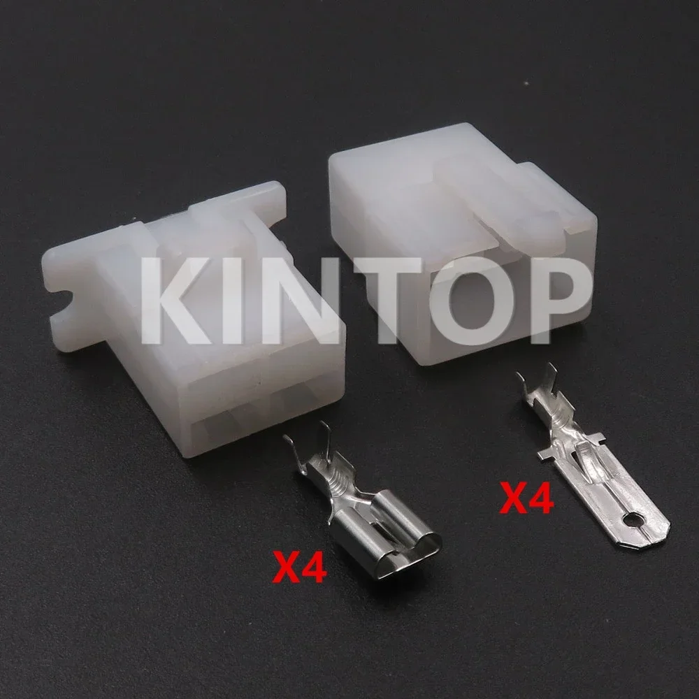 1 Set 4 Pins AC Assembly Car Wire Harness Plug with Terminal 6120-2043 Automobile Plastic Housing Unsealed Connector With Wires - Detail 1