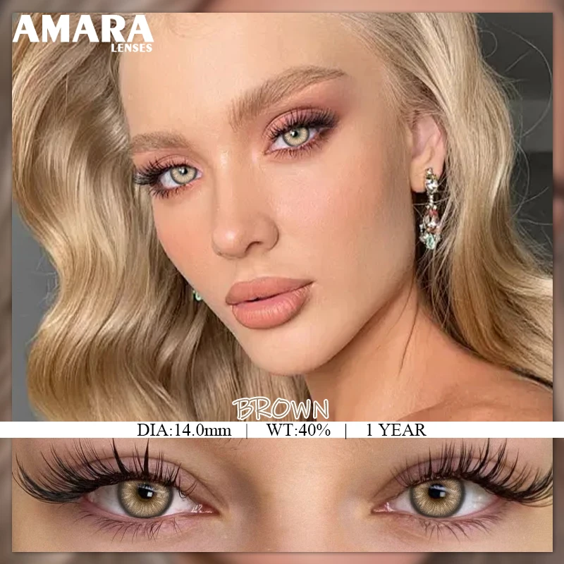 AMARA 2 stücke Farbe Kontaktlinsen Für Augen Natürliche Auge Grau Farbe Objektiv Kosmetische Weiche Augenlinsen Schönheit Schüler Blaue Linse jährlich