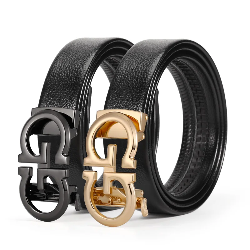 

1 шт. мужской многоцветный деловой повседневный ремень с металлической пряжкой и буквенным дизайном — универсальный аксессуар для джинсов.
