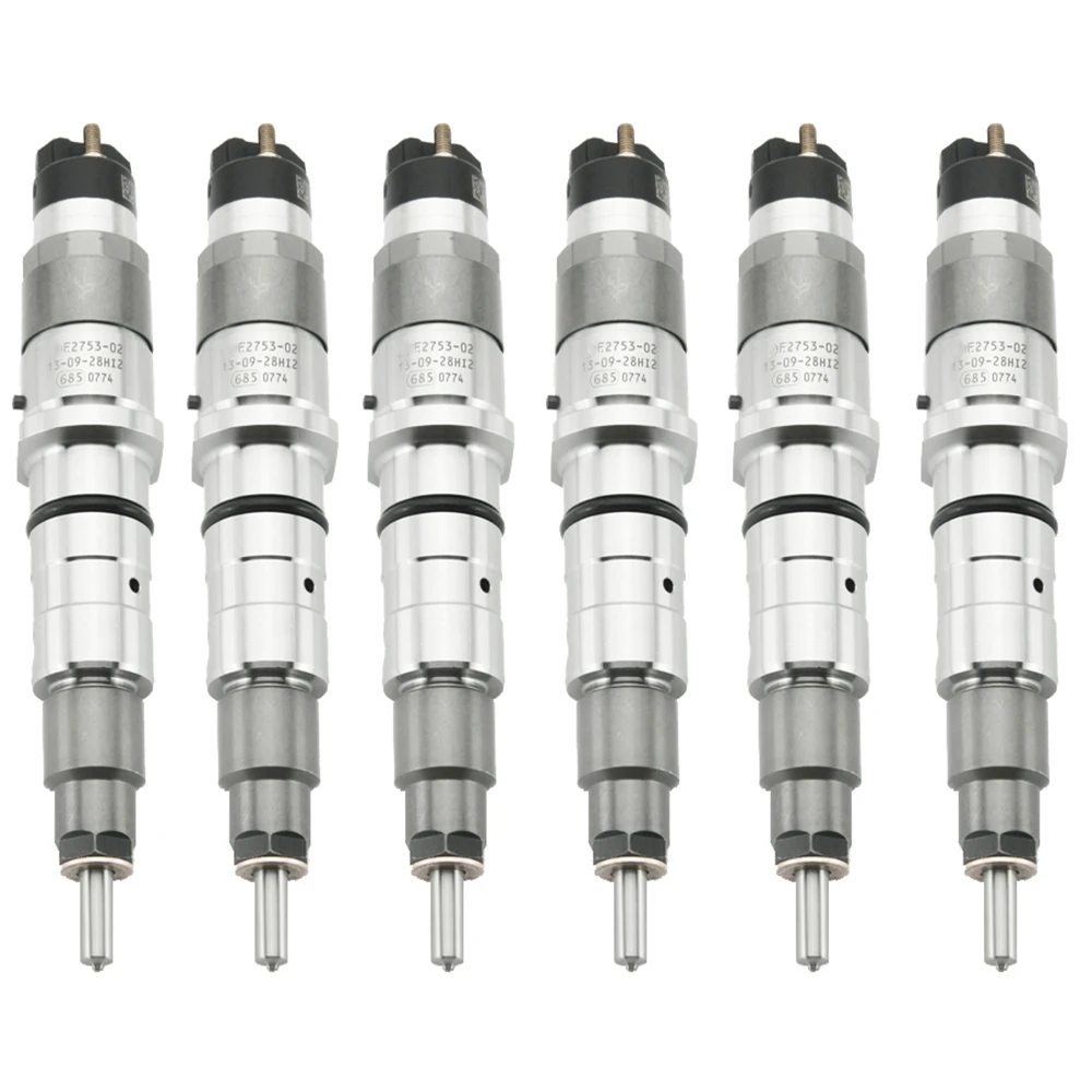 6pcs Injector Nozzles 0445120236 6745-11-3100 for Komatsu Engine 4D107 S6D107 WA320-6 PC350-7 PC350-8 PC300-8 5263308 4940170