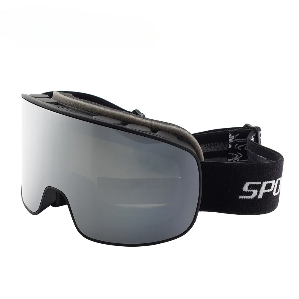 Lente magnética óculos de neve dupla camada anti-nevoeiro proteção uv para esqui snowboard clareza de alta definição unisex esqui