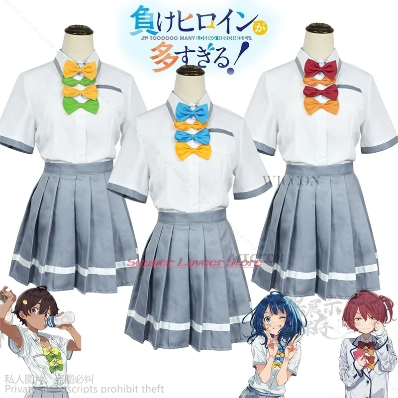 

New Anime Toooooo Many Losing Heroines Cosplay JK School Uniform Roleplaying Yanami Anna Yakishio Remon Komari Chika Cos Anime