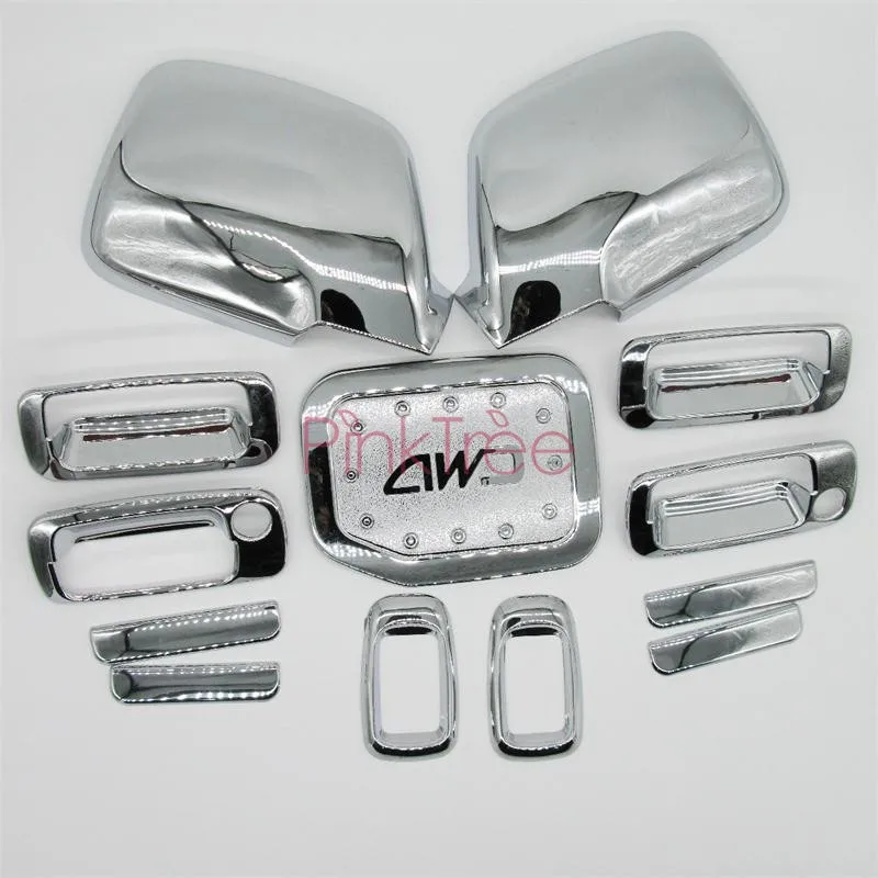 For Toyota Land Cruiser Autana FJ80 1990-1997 Chrome Door Handle Side Lamp Mirror Tank Cover Accessory