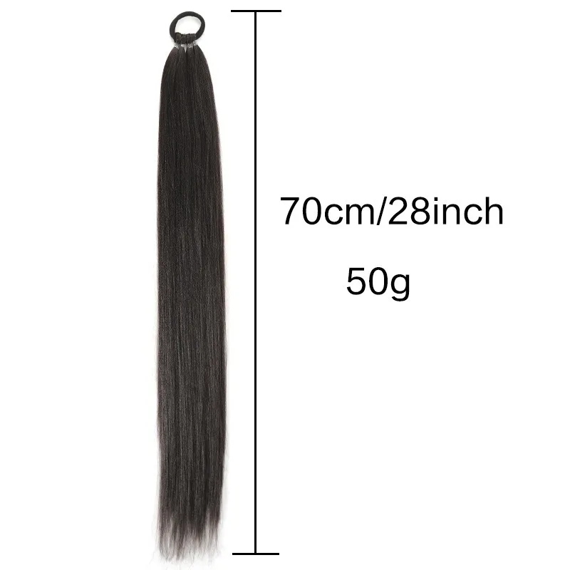 Y2K ثقافة فرعية شعر مستعار ذيل حصان شعر مستعار مضفر ذيل حصان جديلة قذرة طويلة العجين المقلي التقلبات جديلة شعر مستعار جديلة هالوين تأثيري