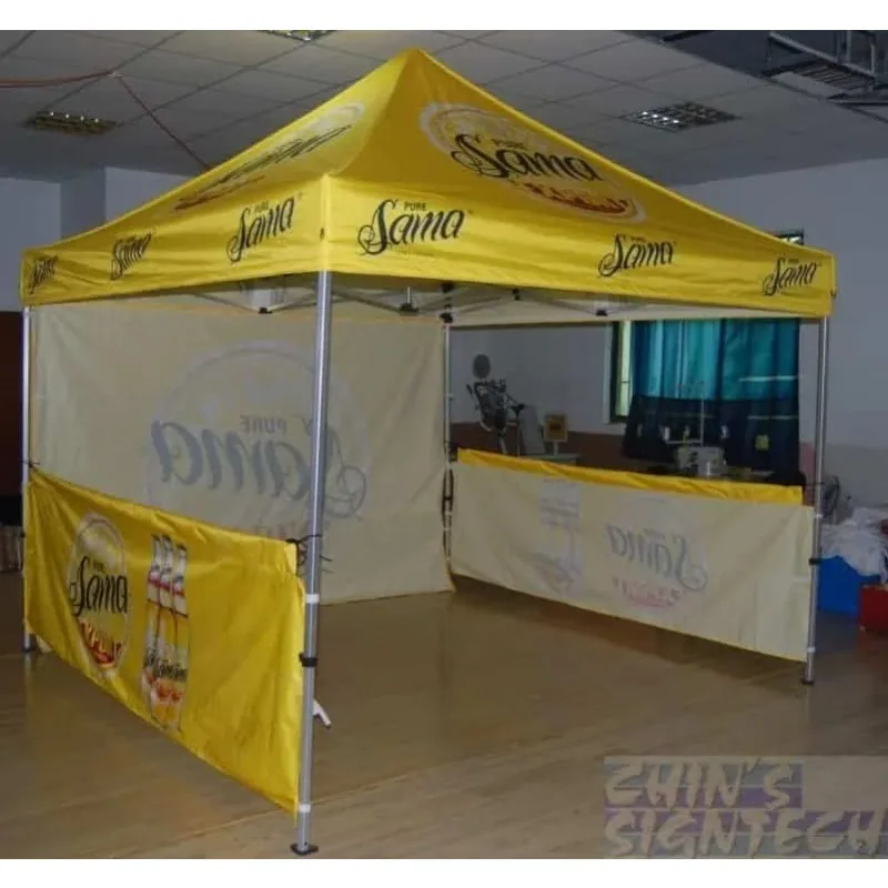 Gazebo emergente plegable personalizado de gran marca comercial para exteriores, tienda con dosel de 20x10 3x6 10x20 10x20 con ventana