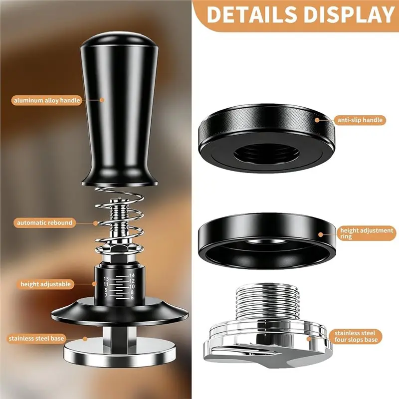 [NEW!AA73】 51Mm Espresso Accessory Kit - Wooden Tamping Station