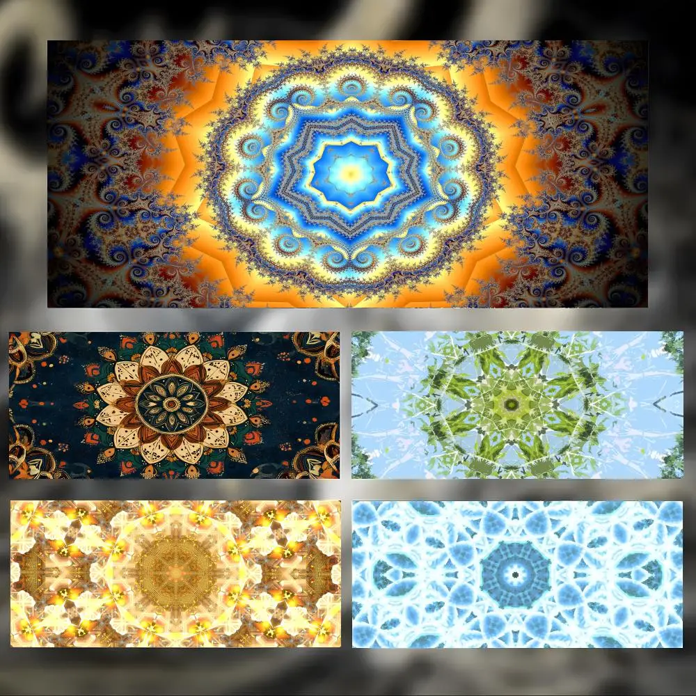 Beautiful Symmetric Art M-Mandala Mouse Pad Large Thick Desk Pad Stitched Edges Gaming Mouse Mat for PC