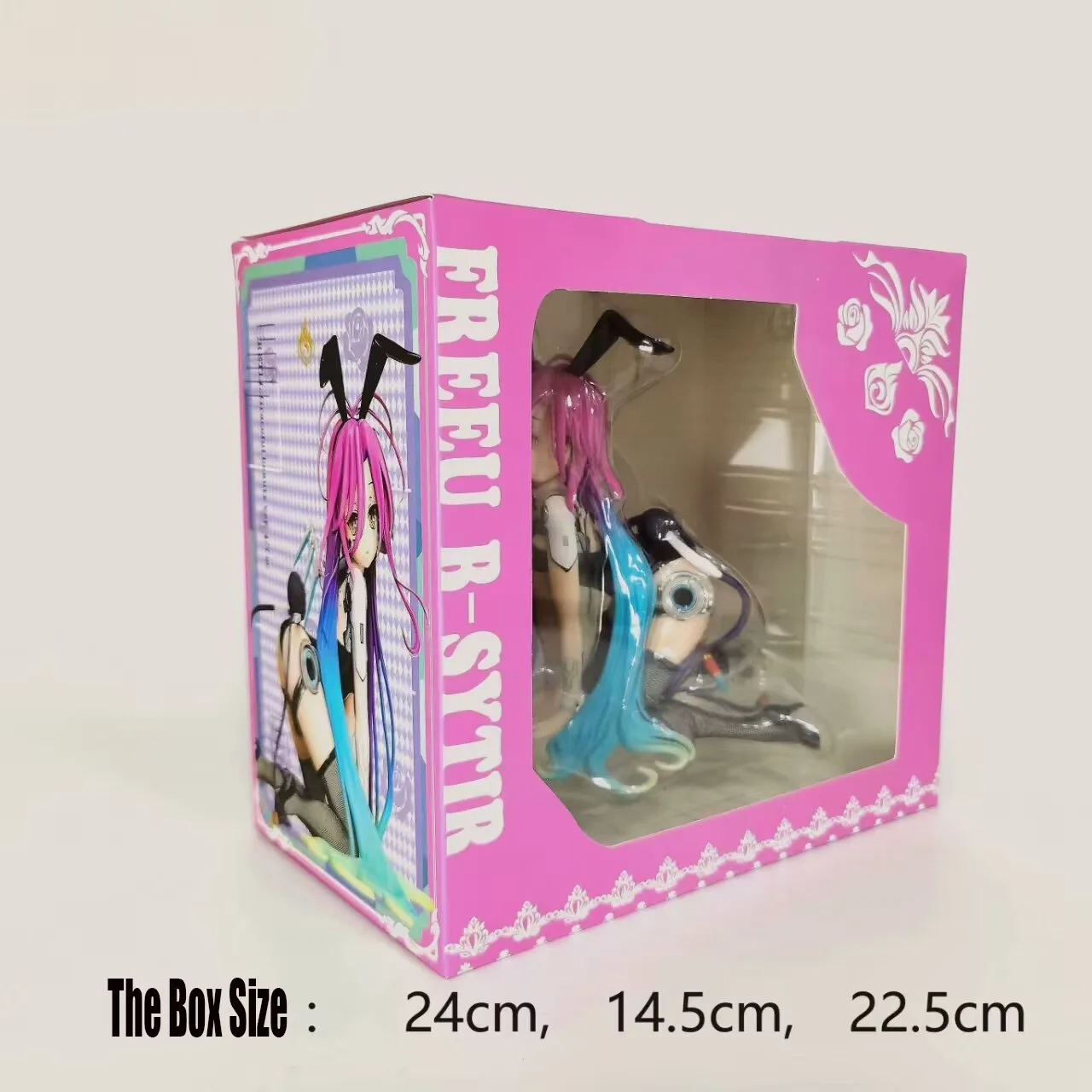 Buuny Girl's No Game No Life Zero Schwi Anime Action Figure PVC, Estilo B, Estilo B, Estátua de brinquedo, Modelo de Coleção, 1:6