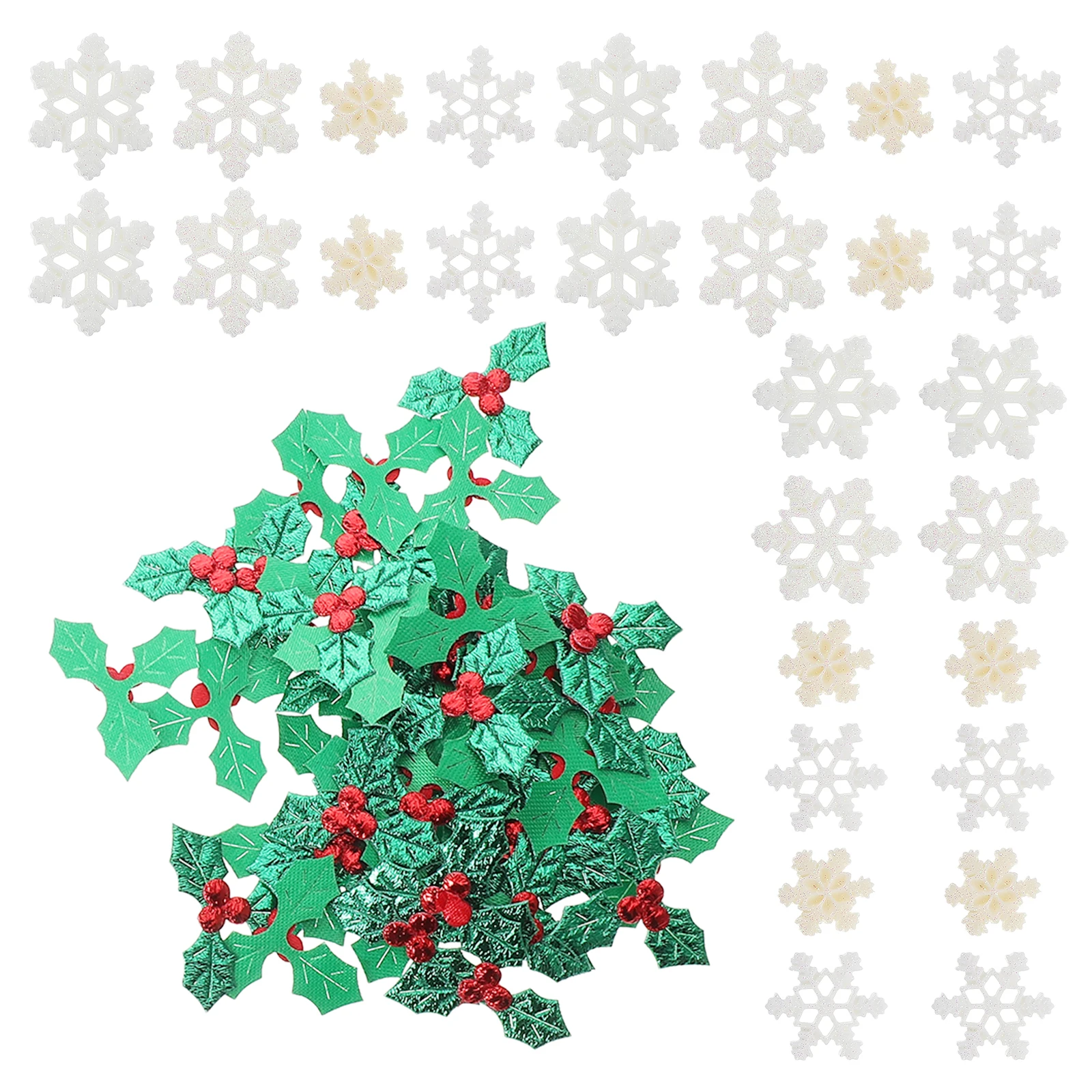 

Snowflake Decorative Material Christmas Embellishments Plastic Resin DIY Accessories White Glitter Snowflakes Phone Case Hair